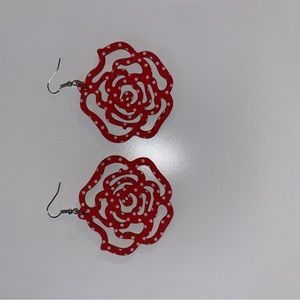 Rose earrings